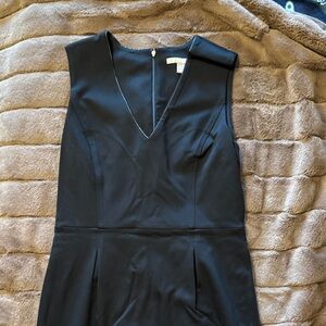 Banana Republic Black V-Neck Mini Dress